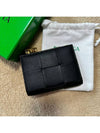 Intrecciato Zipper Half Wallet Black - BOTTEGA VENETA - BALAAN 2