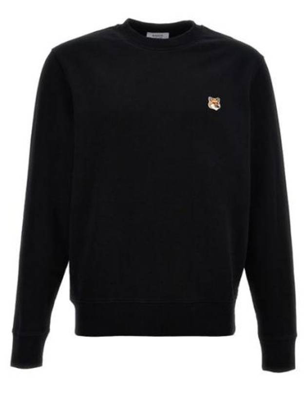 Fox Head Patch Regular Sweatshirt Black - MAISON KITSUNE - BALAAN 2