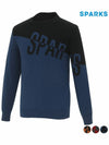 Men s wool color combination knit sweater SL3MKT001 - SPARKS - BALAAN 3