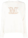 Edo Monogram Cashmere Knit Top Ivory - MAX MARA - BALAAN 2