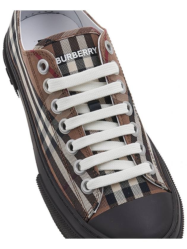 Jack Vintage Check Cotton Low-Top Sneakers Burch Brown - BURBERRY - BALAAN 9