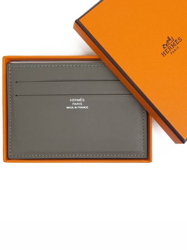 Citizen Twill Card Wallet Grey - HERMES - BALAAN 3