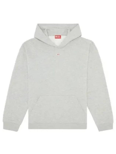 D Logo Patch Hoodie Grey - DIESEL - BALAAN 2