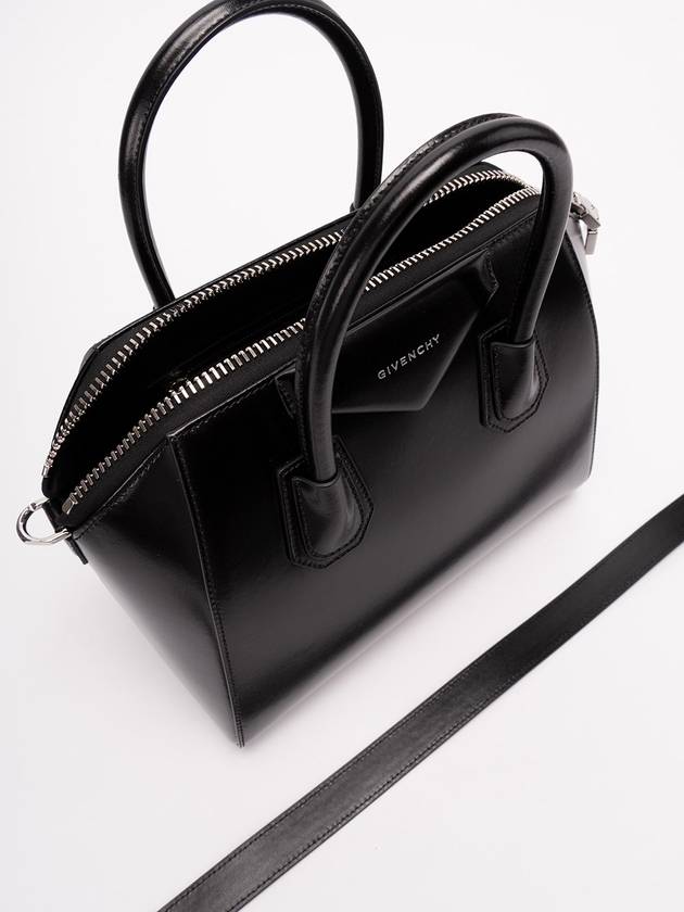 Antigona Leather Small Tote Bag Black - GIVENCHY - BALAAN 3