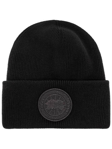 Canada Goose Wool Beanie With Logo, Men's, Black - CANADA GOOSE - BALAAN 1