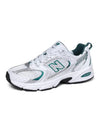 530 Low Top Sneakers White Silver Green - NEW BALANCE - BALAAN 6