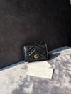 GG Marmont Matelasse Flap Card Wallet Black - GUCCI - BALAAN 11