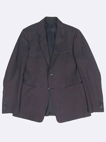 Armani gray color virgin wool blend men s suit jacket 50 - GIORGIO ARMANI - BALAAN 1