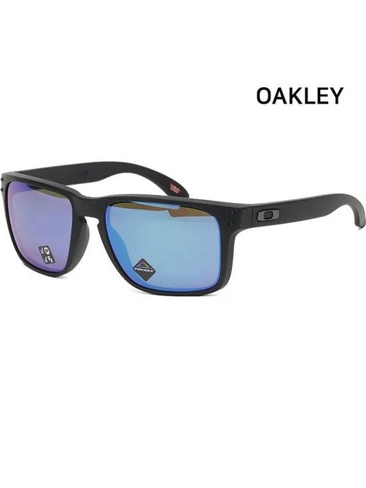 Holbrook Matte Sunglasses Blue Black - OAKLEY - BALAAN 2