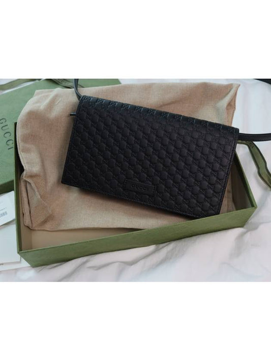 Microssima Strap Wallet Cross Bag Black - GUCCI - BALAAN 2