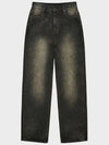 Splash straight denim pants black - NOIRER - BALAAN 3