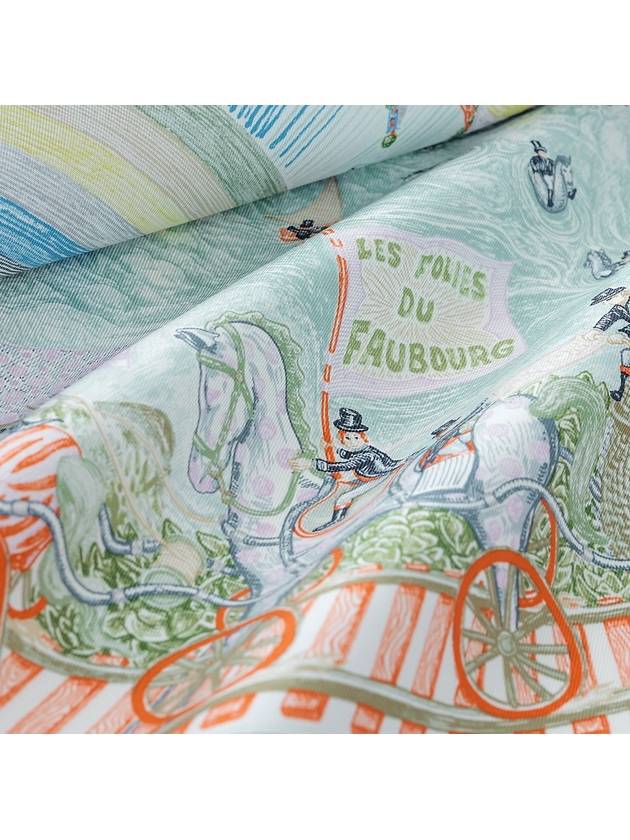 90 Les Folies Du Faubourg Silk Scarf - HERMES - BALAAN 5