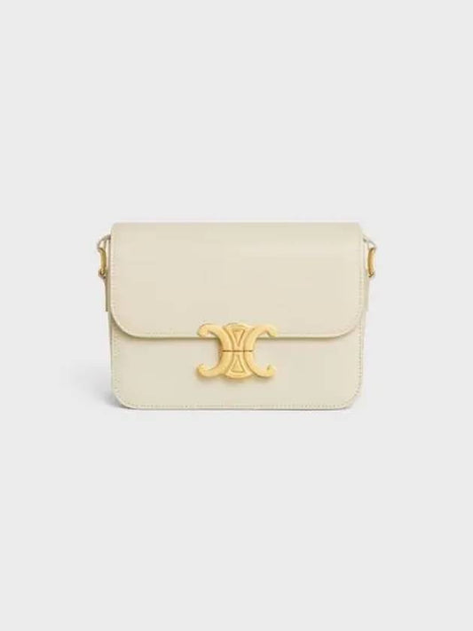 Shiny Calfskin Tin Triomphe Bag Limestone - CELINE - BALAAN 2