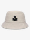 Haley Embroidered Logo Bucket Hat Ivory - ISABEL MARANT - BALAAN 2