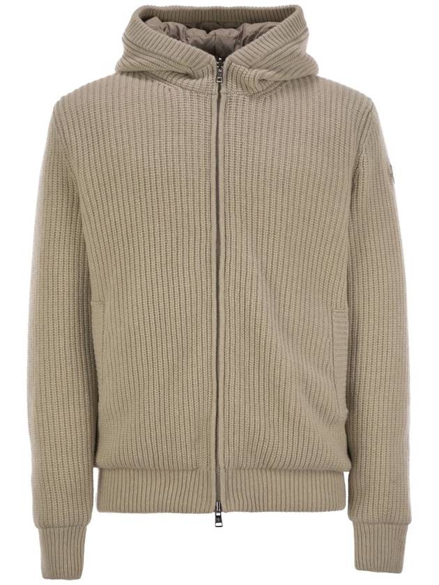 Cashmere Reversible Wool Hooded Zip Up White - MONCLER - BALAAN 2