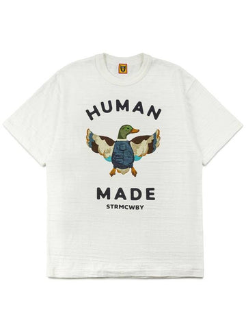 Graphic Short Sleeve T-Shirt White - HUMAN MADE - BALAAN 1