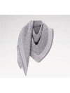 Monogram Wool Silk Scarf Grey - LOUIS VUITTON - BALAAN 3