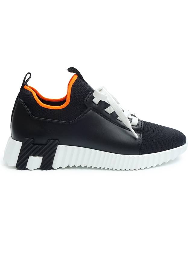 Depart Knit Low Top Sneakers Noir - HERMES - BALAAN 4