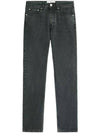 Metal studs Classic Fit Denim Jeans Black - AMI - BALAAN 2