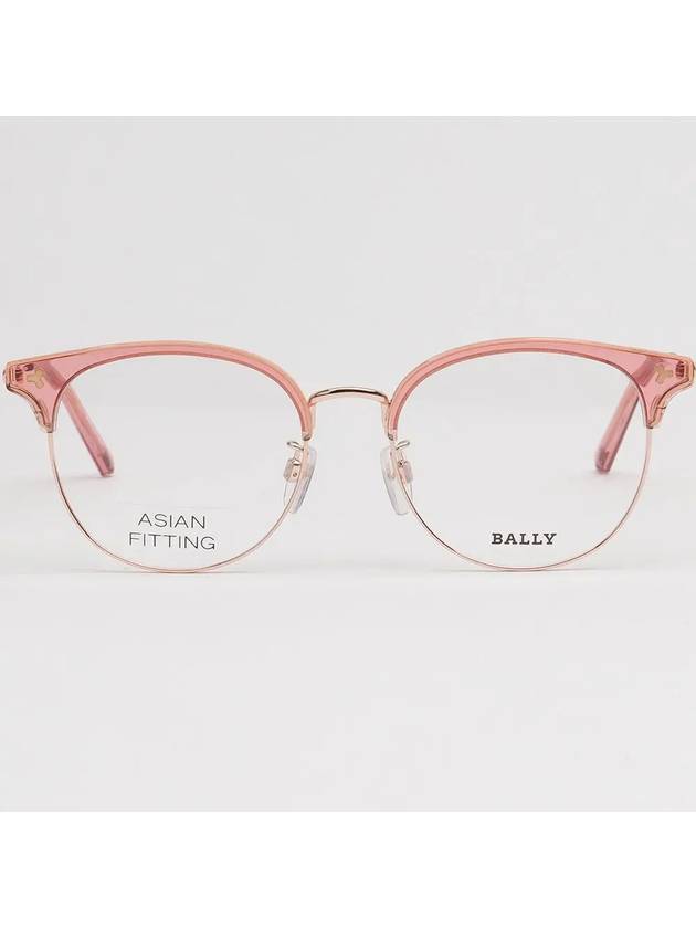 Glasses frame BY5049D 074 transparent lower gold frame round Asian fit - BALLY - BALAAN 3