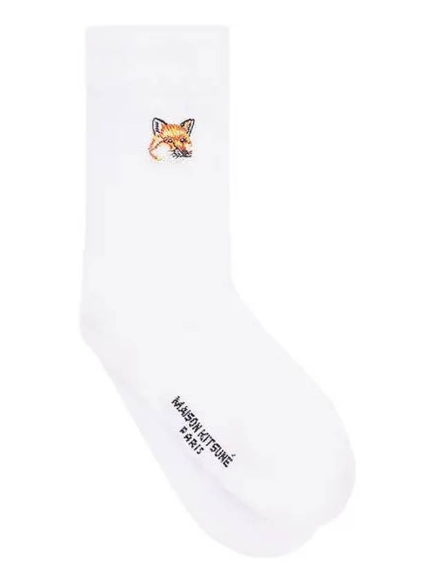 Tonal Fox Head Patch Socks Unisex KU06407KT0010 - MAISON KITSUNE - BALAAN 1