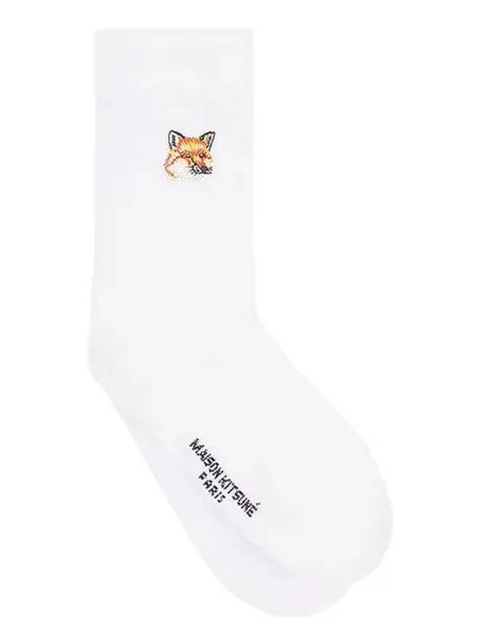 Tonal Fox Head Patch Socks Unisex KU06407KT0010 - MAISON KITSUNE - BALAAN 1