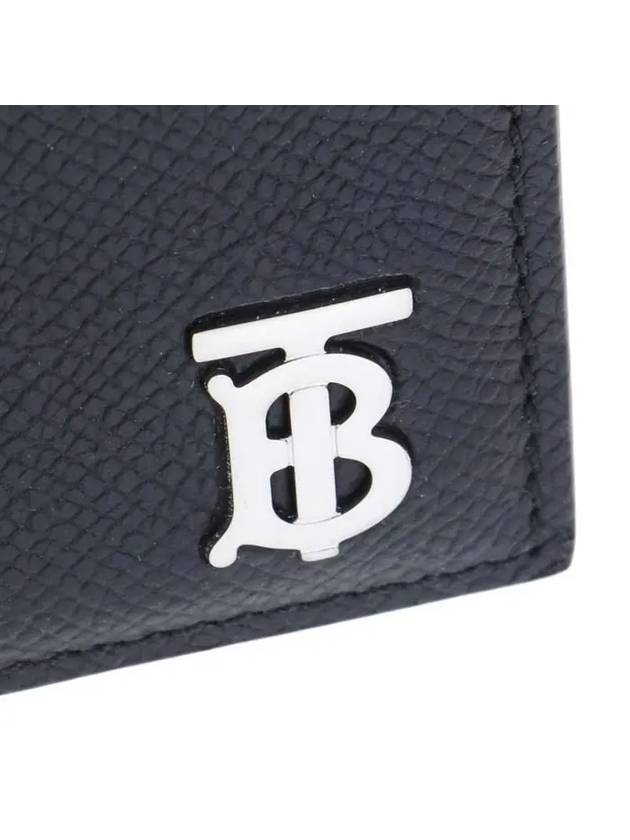 TB Logo Leather Card Wallet Black - BURBERRY - BALAAN 5