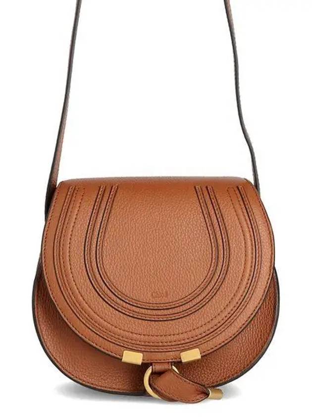 Marcie Saddle Small Grained Leather Cross Bag Tan - CHLOE - BALAAN 2