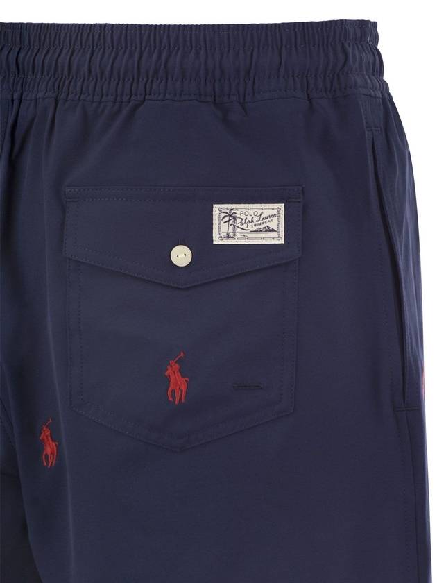 Red Pony Logo Traveler Shorts Navy - POLO RALPH LAUREN - BALAAN 5