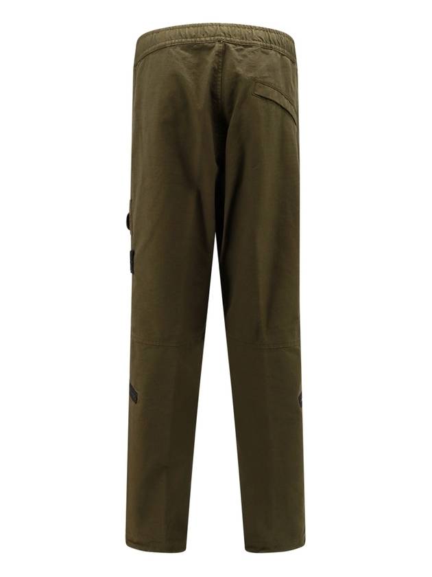 Wappen Logo Cotton Cargo Pants Olive Green - STONE ISLAND - BALAAN 3