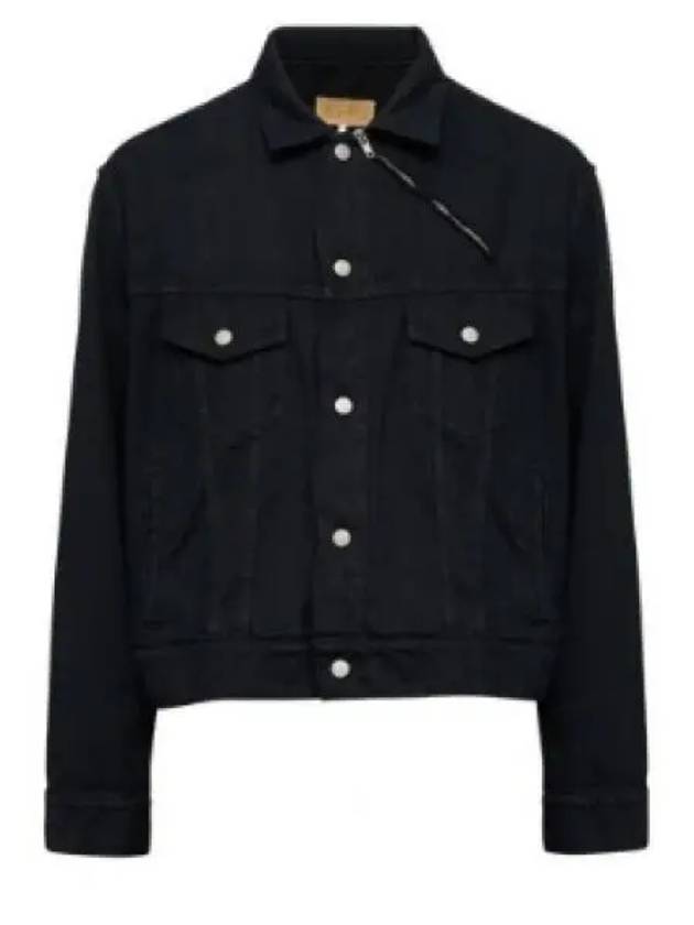 Buttoned Denim Jacket Black - MAISON MARGIELA - BALAAN 2