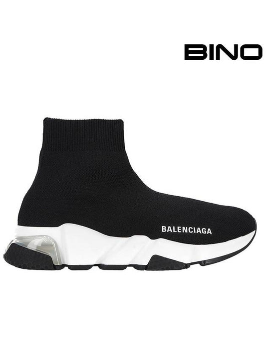 Speed Trainer Clear Sole High Top Sneakers Black - BALENCIAGA - BALAAN 2