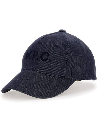 VPC Velvet Logo Denim Ball Cap Blue - A.P.C. - BALAAN 2