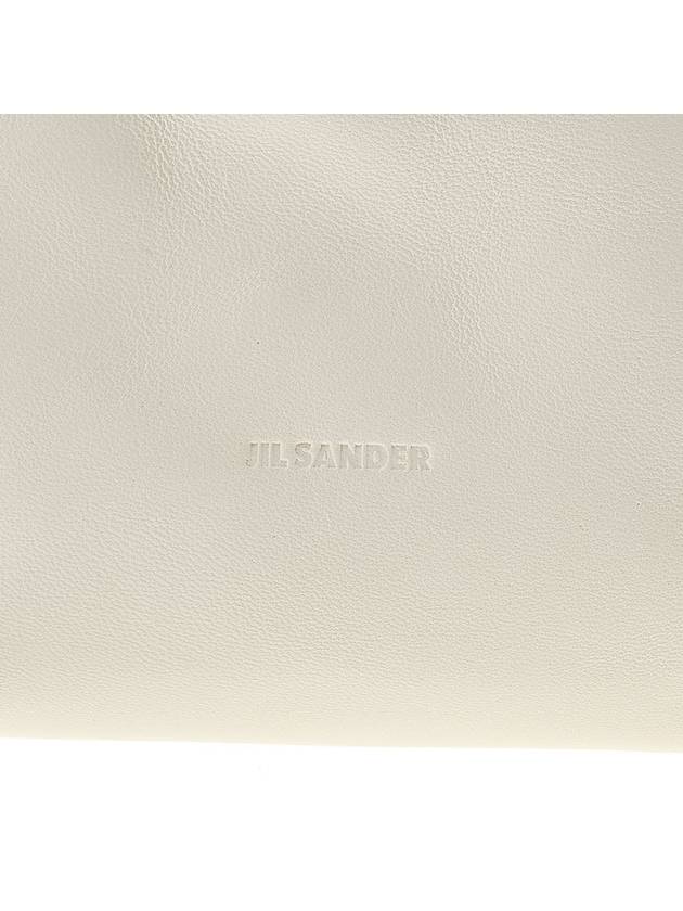 Women's Embossed Logo Leather Shoulder Cross Bag White - JIL SANDER - BALAAN 8