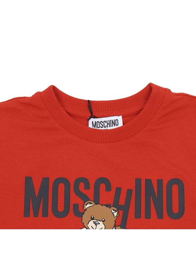 Kids short sleeved t shirt HVM04K LAA01 50109 Adults can wear - MOSCHINO - BALAAN 3