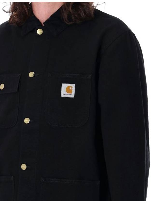 Dearborn Canvas Michigan Chore Shirt Jacket Black - CARHARTT WIP - BALAAN 4