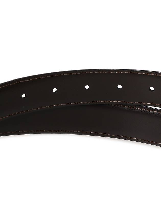 Men's Buckle 30mm Reversible Leather Belt Black Brown - MONTBLANC - BALAAN 6