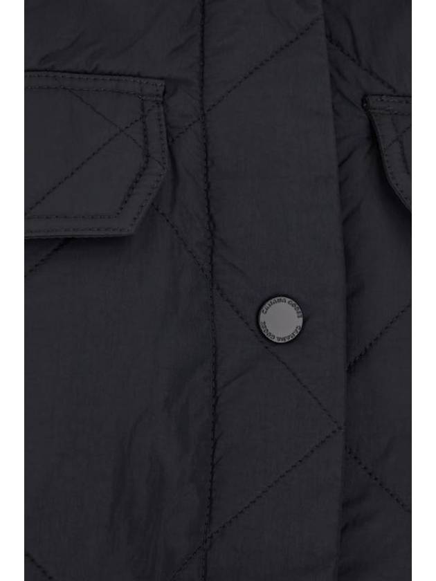 Albany Quilted Shirt Jacket Black - CANADA GOOSE - BALAAN 4