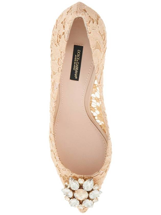 Brooch Lace Rainbow Pumps Heel Pink - DOLCE&GABBANA - BALAAN 3