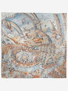 90 Les Folies Du Faubourg Silk Scarf Blue Jeans - HERMES - BALAAN 1