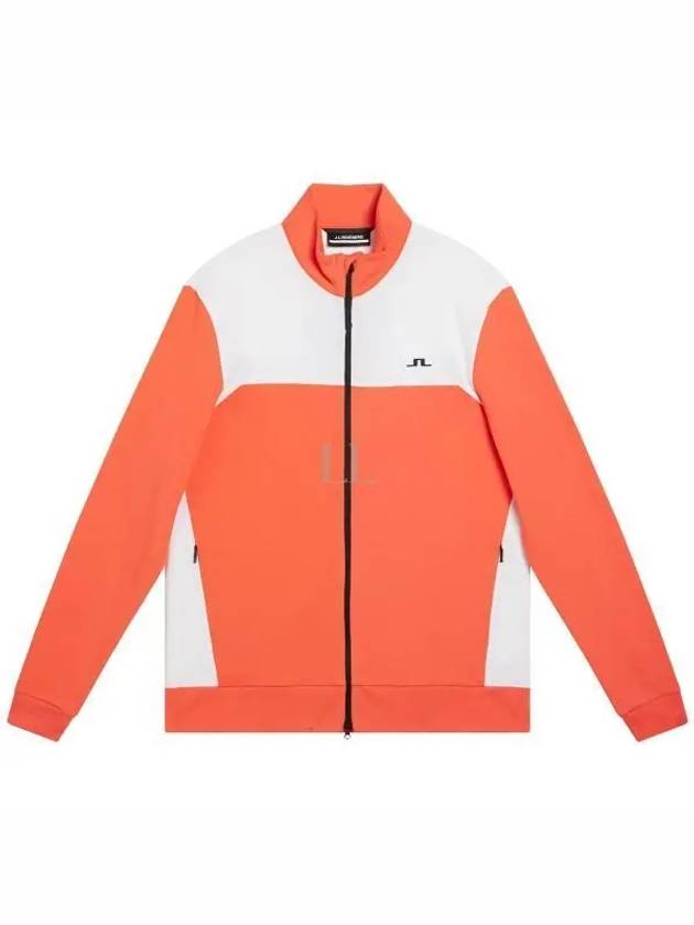 Bennett Mid Layer Zip-Up Jacket Hot Coral - J.LINDEBERG - BALAAN 2