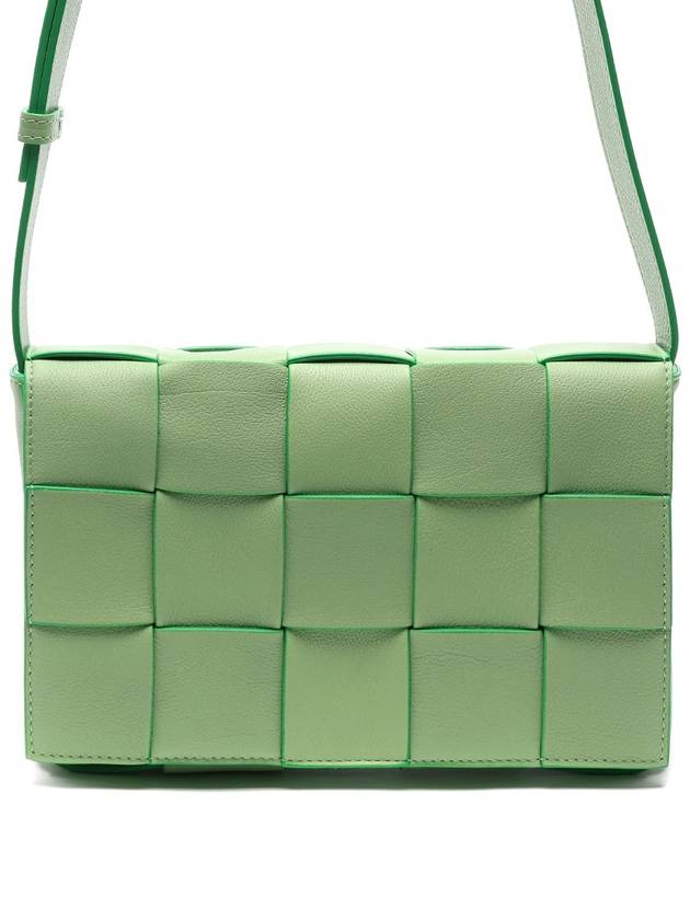 Lambskin Small Cross Bag Light Green - BOTTEGA VENETA - BALAAN 3