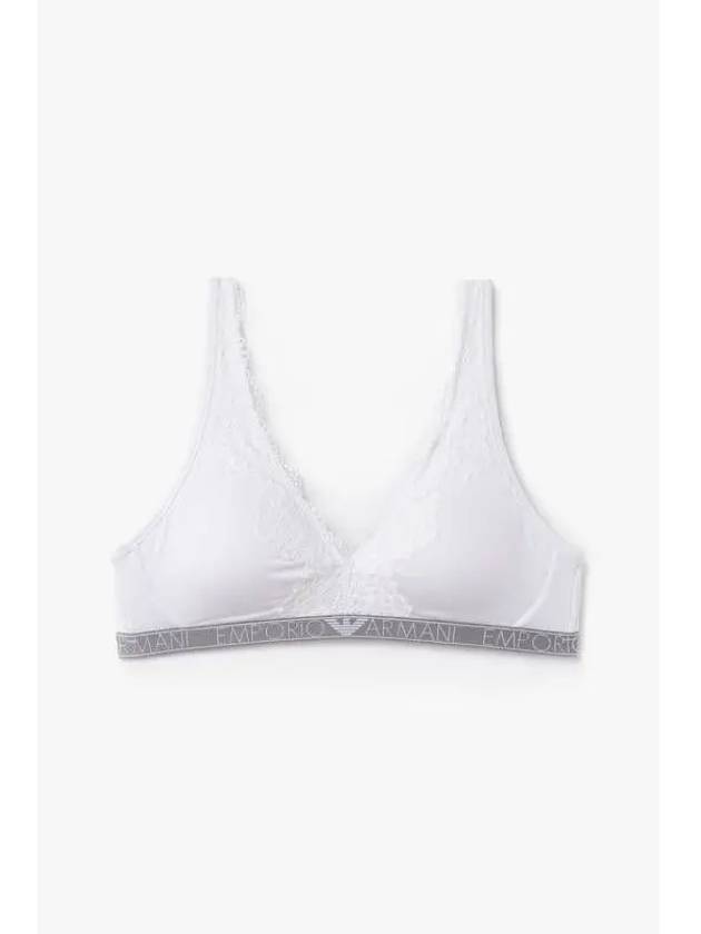 UNDERWEAR Women s Flower Embroidery Remove Bralette Bra White - EMPORIO ARMANI - BALAAN 1