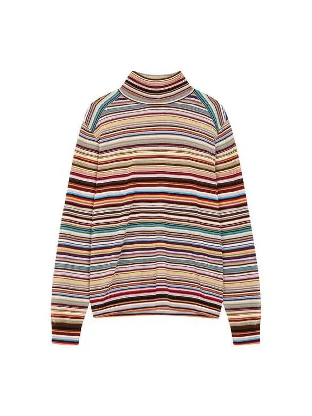 Striped Turtleneck Wool Sweater Multi 270992 - PAUL SMITH - BALAAN 1