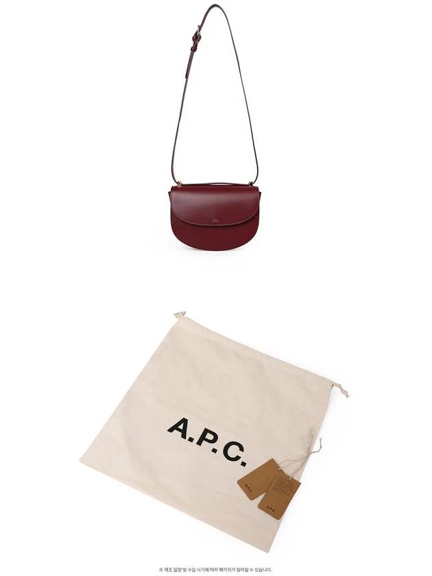 Geneve Shoulder Bag Burgundy - A.P.C. - BALAAN 4