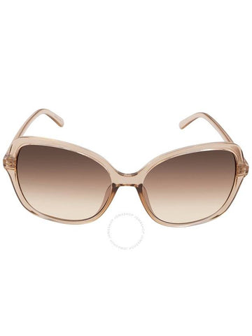 Calvin Klein Brown Gradient Butterfly Ladies Sunglasses CK19561S 270 57 - CALVIN KLEIN - BALAAN 1