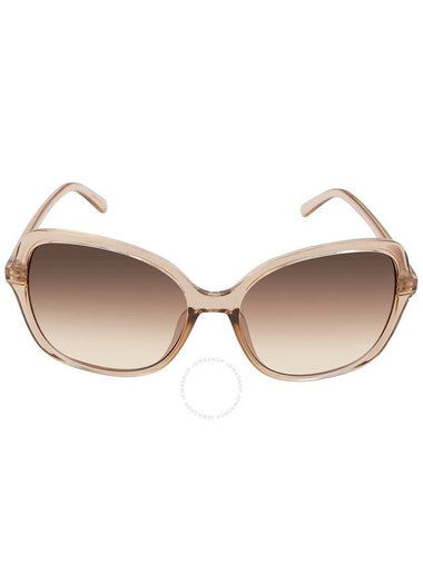 Calvin Klein Brown Gradient Butterfly Ladies Sunglasses CK19561S 270 57 - CALVIN KLEIN - BALAAN 1