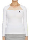 Golf wear women s innerwear long sleeve t shirt MLW 3A AU04 WHITE - MARK & LONA - BALAAN 2