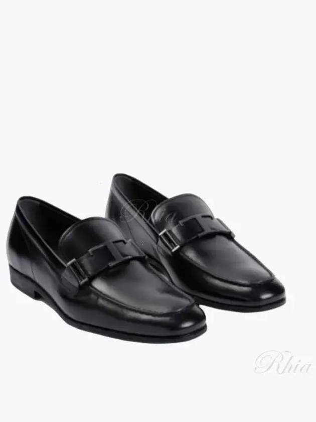 T Timeless Logo Loafers Black - TOD'S - BALAAN 2