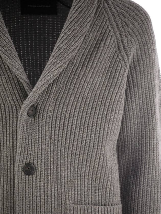 Ribbed wool cardigan - TAGLIATORE - BALAAN 4